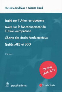 Couverture_Traité sur l'Union européenne ; Traité sur le fonctionnement de l'Union européenne ; Charte des droits fondamentaux