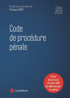 Front cover_Code de procédure pénale 2020