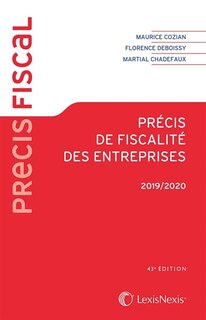 Front cover_Précis de fiscalité des entreprises