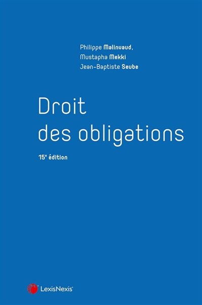 Front cover_Droit des obligations