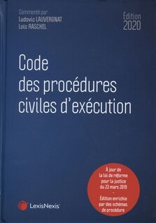 Front cover_Code des procédures civiles d'exécution 2020