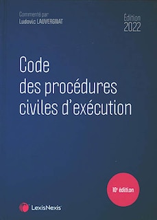 Front cover_Code des procédures civiles d'exécution 2022