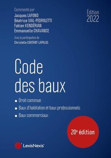 Front cover_Code des baux