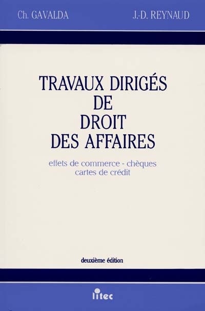 Front cover_Travaux dirigés de droit des affaires