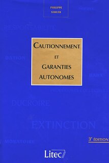 Front cover_Cautionnement et garanties autonomes