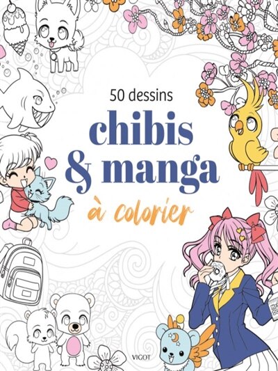 Couverture_Chibis & manga &agrave; colorier