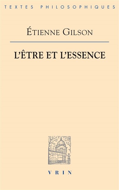 Couverture_L' Etre et l'essence
