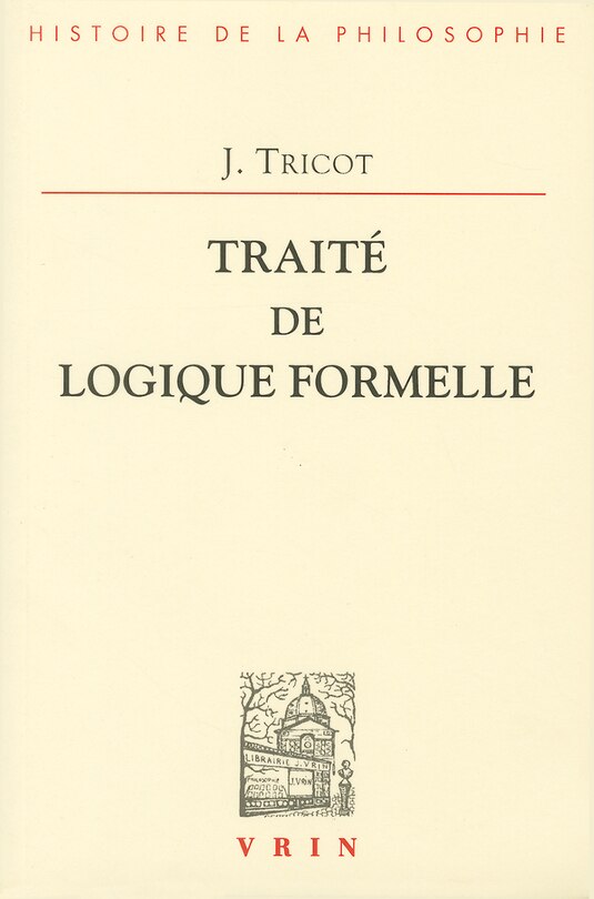 Front cover_Traité de logique formelle