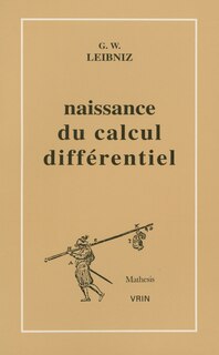 Front cover_La Naissance du calcul différentiel