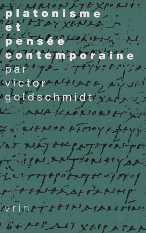 Front cover_Platonisme et pensée contemporaine