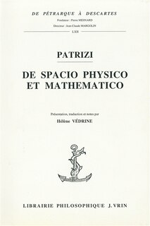 Front cover_De spacio physico et mathematico