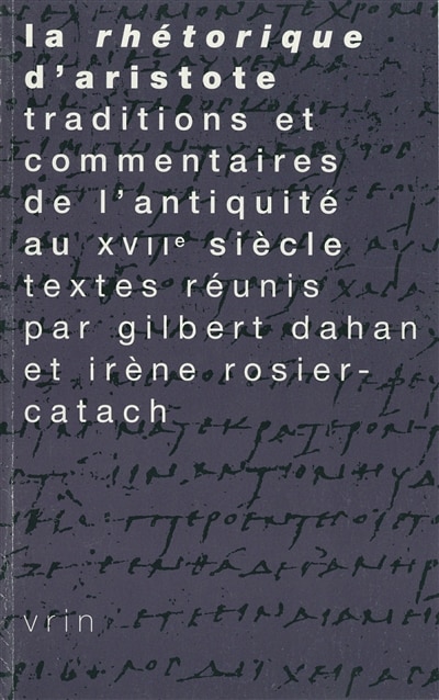 Couverture_Rhétorique d'Aristote (La)