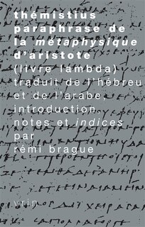 Couverture_Paraphrase de la Métaphysique d'Aristote
