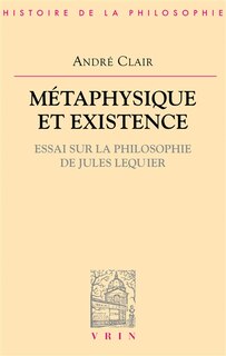 Front cover_Métaphysique et existence