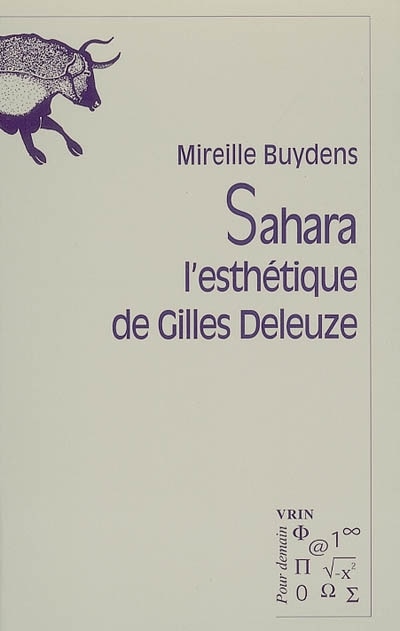 Front cover_Sahara, l'esthétique de Gilles Deleuze