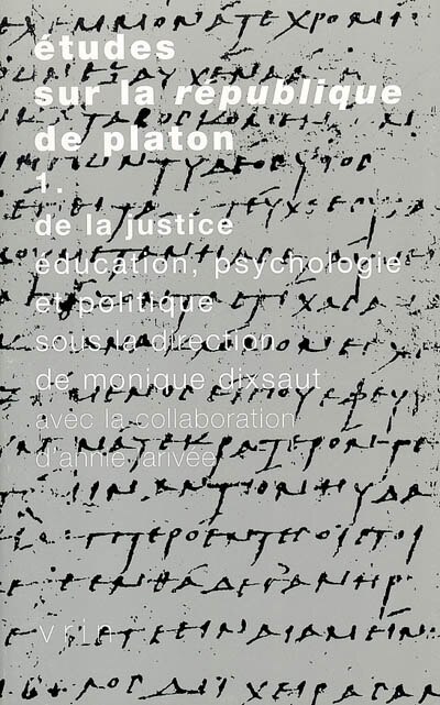 Front cover_Études sur la Republique de Platon t.1