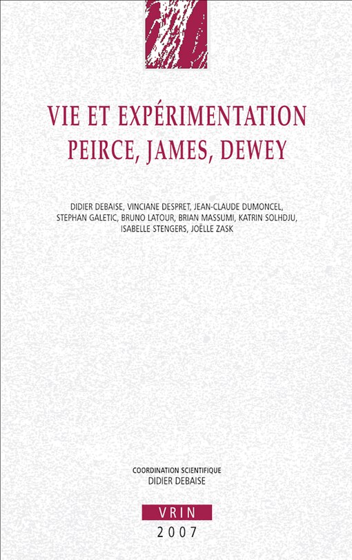 Front cover_Vie et expérimentation