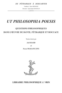 Front cover_Ut Philosophia Poesis