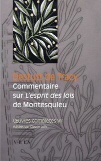 Front cover_Commentaire sur l'Esprit des lois de Montesquieu ; Observations de Condorcet sur le vingt-neuvième livre de l'Esprit des lois