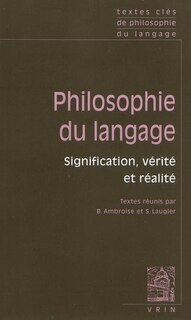 Front cover_Signification, vérité, réalité