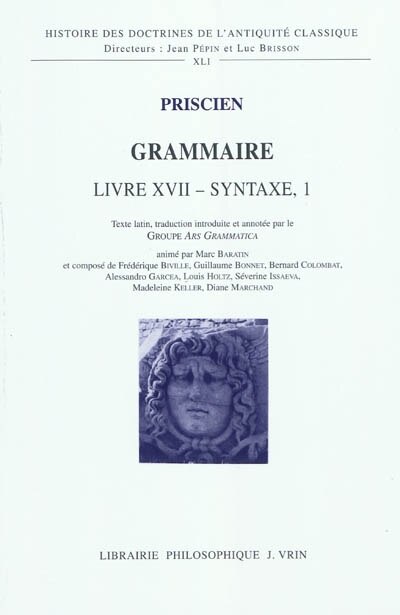Front cover_Livre XVII, syntaxe I