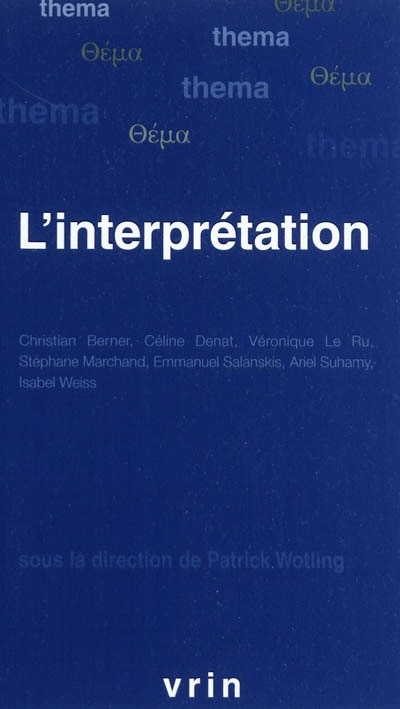 Front cover_L' interpr&eacute;tation