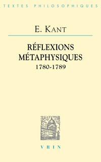 Couverture_Réflexions métaphysiques (1780-1789)