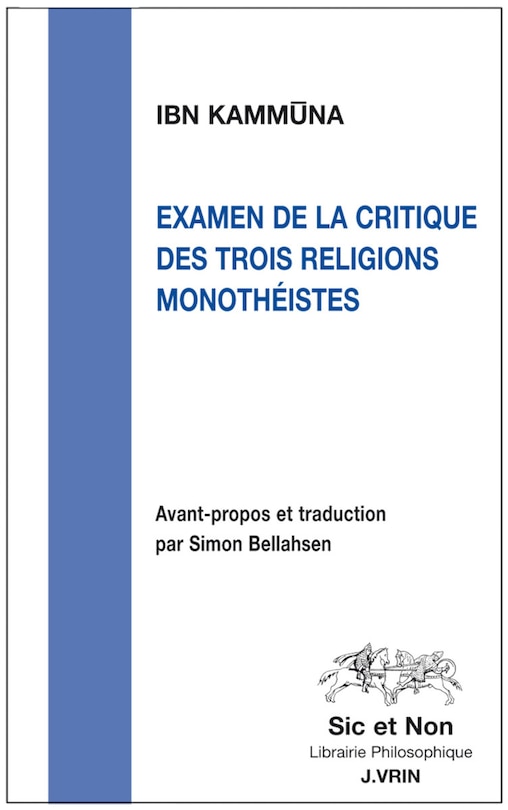 Couverture_Examen de la critique des trois religions monothéistes