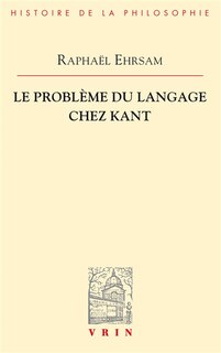 Front cover_Le probl&egrave;me du langage chez Kant