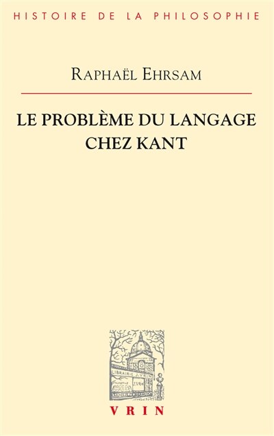 Front cover_Le probl&egrave;me du langage chez Kant