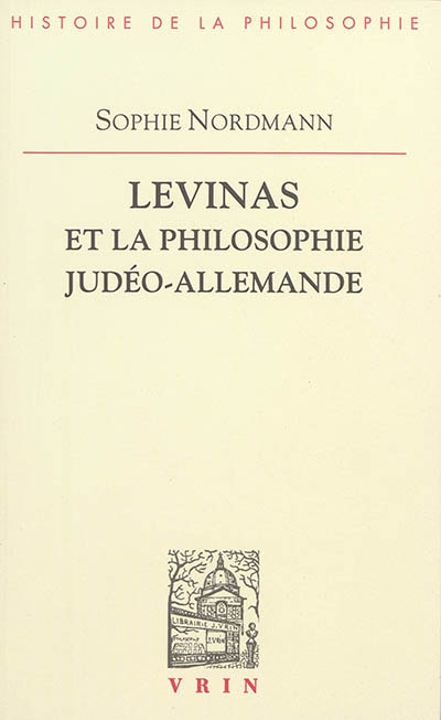 Front cover_Levinas et la philosophie judéo-allemande