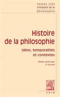 Front cover_Histoire de la philosophie : idées, temporalités et contextes