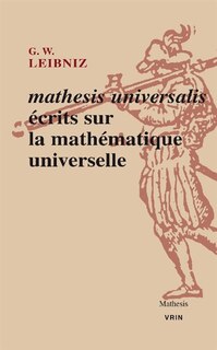 Front cover_Mathesis universalis : écrits sur la mathématique universelle