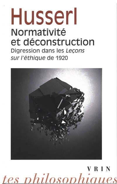 Front cover_Normativité et déconstruction