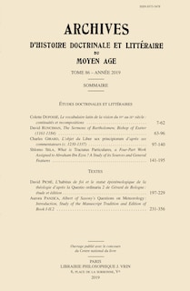 Couverture_Arch. hist. doc. litt. M-Age, t. 86 2019