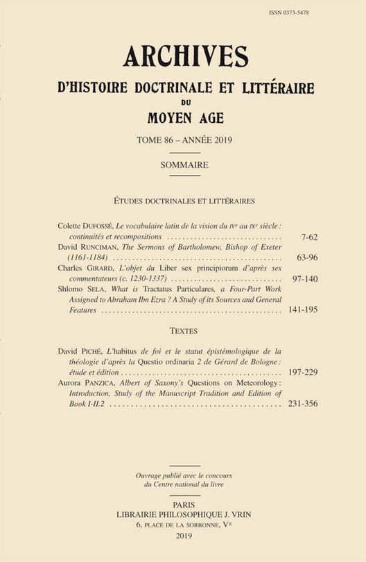Couverture_Arch. hist. doc. litt. M-Age, t. 86 2019