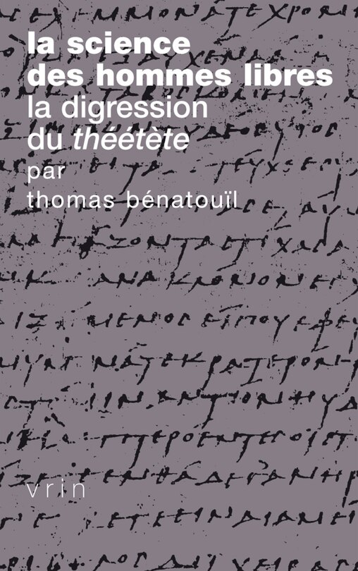Front cover_La science des hommes libres