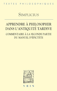 Front cover_Apprendre à philosopher dans l'Antiquité tardive