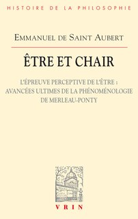 Couverture_L' épreuve perceptive de l'être