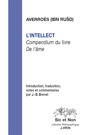 L' intellect: compendium du livre De l'âme