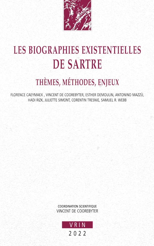 Couverture_Les biographies existentielles de Sartre