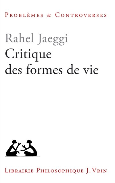 Front cover_Critique des formes de vie
