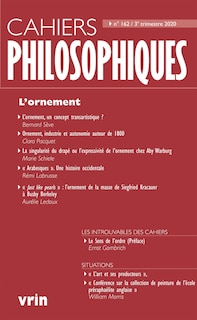 Cahiers Philosophiques, No 162: Ornement (l')