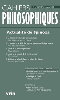 Cahiers philosophiques, no 169: Actualité de Spinoza