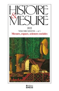 Front cover_Histoire & mesure, no 37-1