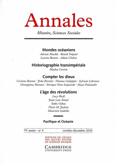 Front cover_Annales, n°4 (2024)
