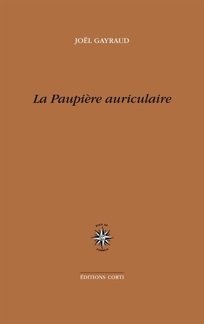 Front cover_La paupière auriculaire