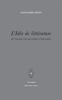 Couverture_L' idée de littérature