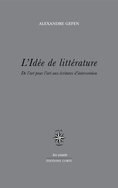 Couverture_L' idée de littérature