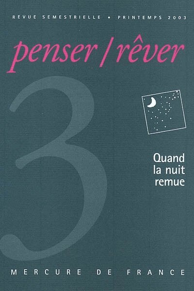 Couverture_Penser rêver, n°3. Quand la nuit remue